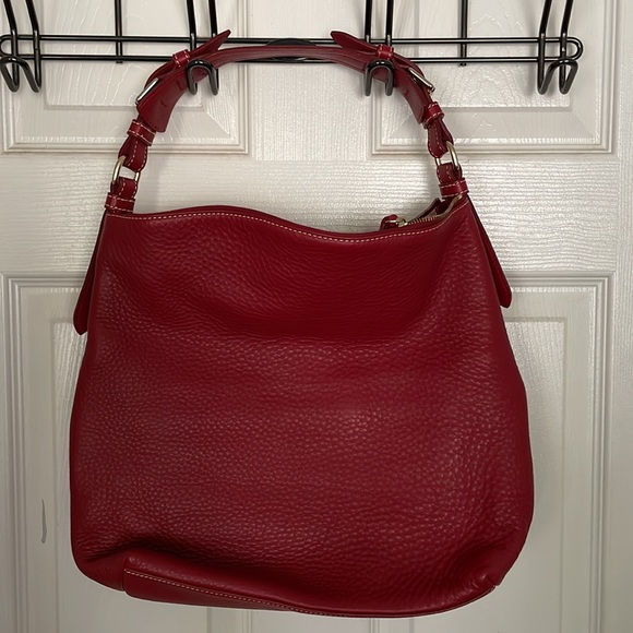 New oversized Dooney & Bourke pebbled grain leather shoulder bag - Picture 2 of 8
